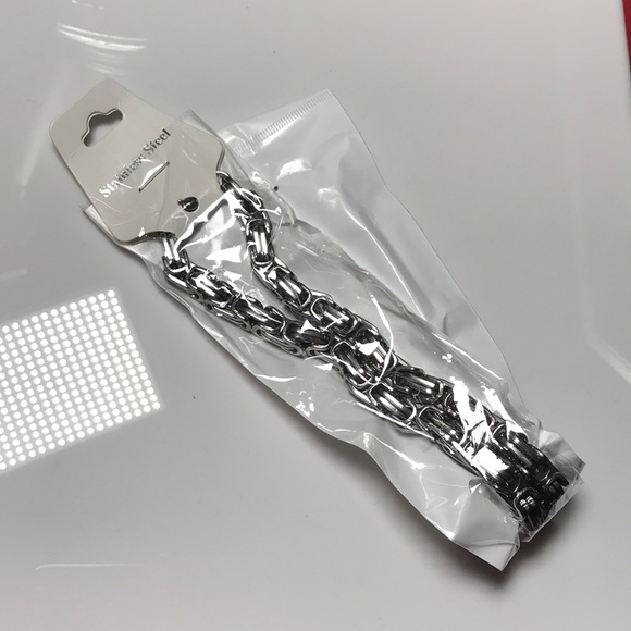 Byzantine Chain/Bracelet/Cross Pendant Combo - Picture 3 of 5